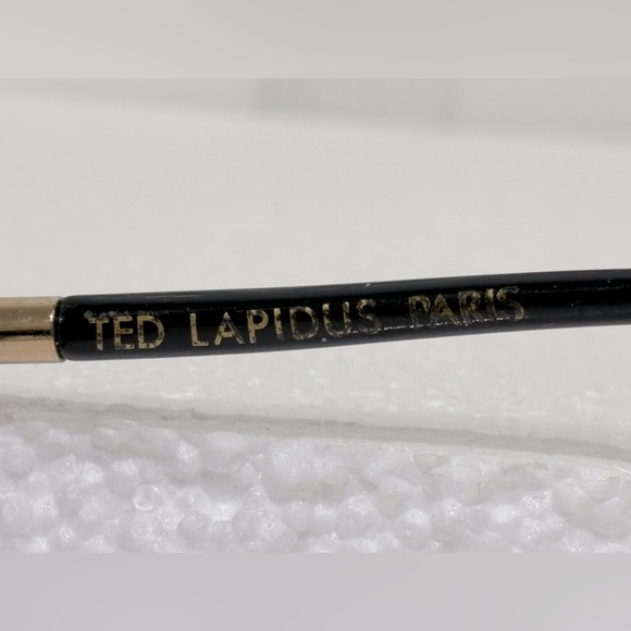 Vintage Ted Lapidus / Brigette Bardot style/ Black with gold rim oversize frame - Picture 11 of 13